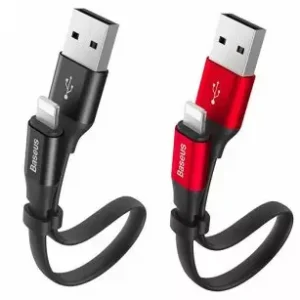 کابل شارژ و انتقال داده لایتنینگ بیسوس Baseus Nimble Lightning Portable Cable 23cm CALMBJ-B01